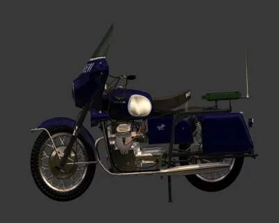 超写实 摩托车 3D模型