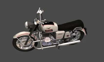 超写实 摩托车 3D模型