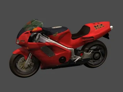 超写实 摩托车 3D模型