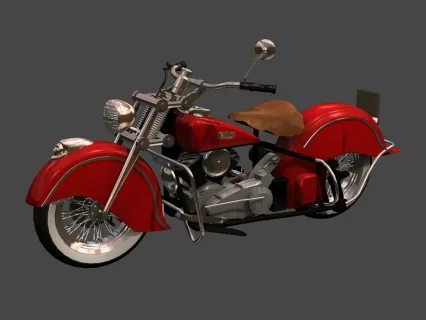 超写实 摩托车 3D模型