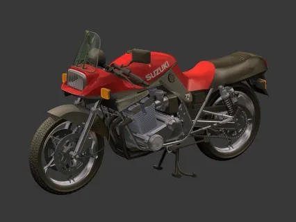 超写实 摩托车 3D模型