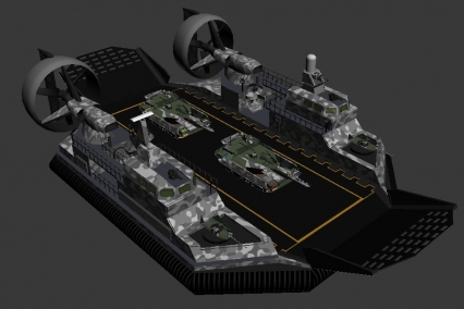 气垫船 3D模型免费下载