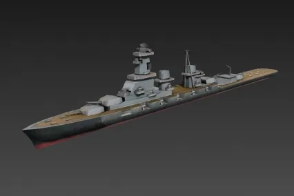 日本军舰 3D模型免费下载
