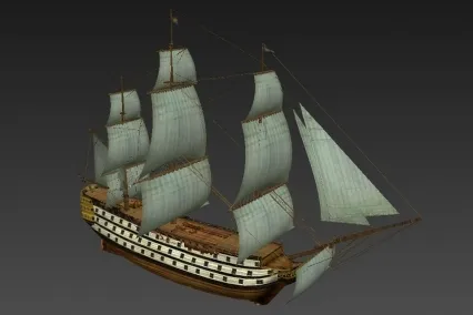 装甲战列舰 3D模型