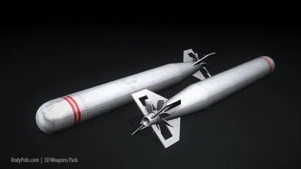 鱼雷 CG模型免费下载