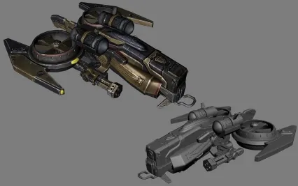 科幻飞船 3d模型