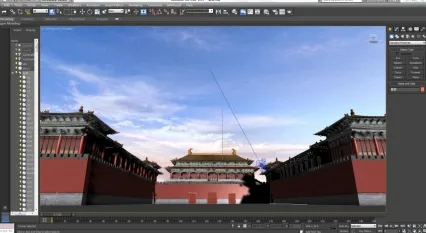 故宫 建筑（带灯光摄像机带动作） 3D模型