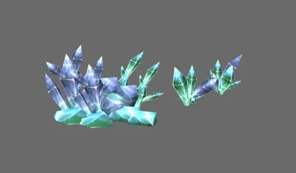 水晶 晶石 3D模型