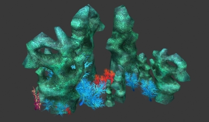 海底 部件 珊瑚 建筑 石头 3D模型