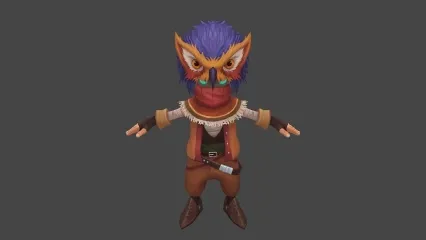 蒙面 矮人 3D模型