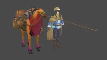 羊 商人 平民 3D模型