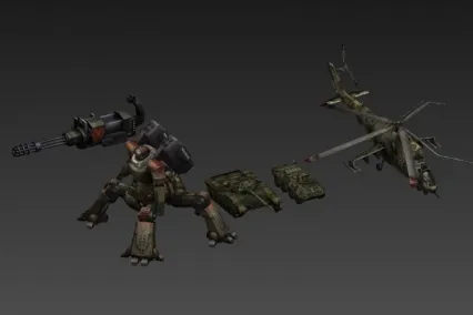 多款武装设备 3d模型