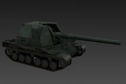 法国蝙蝠自行火炮 3D模型