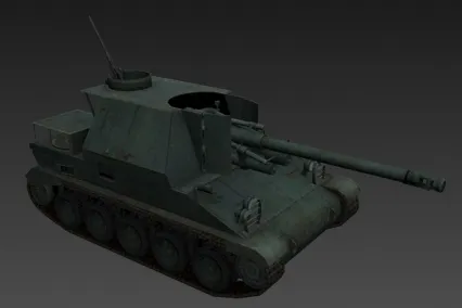 法国洛林自行火炮 3D模型免费下载