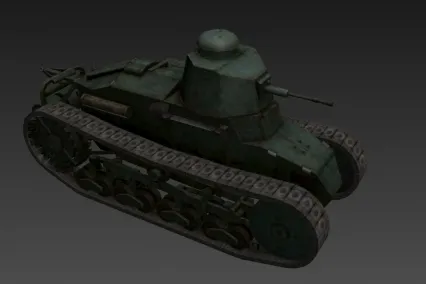 法国轻型坦克 CG模型免费下载