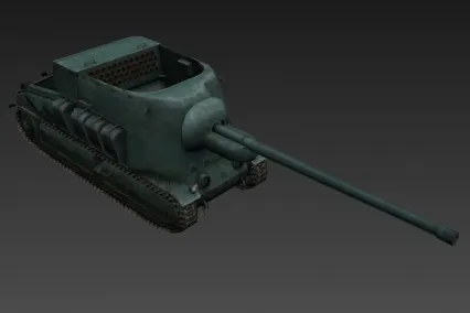 法国自行反坦克炮 CG模型