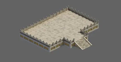 平台 3D模型