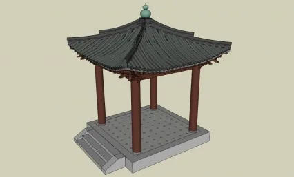 35-亭子SU模型集合打包