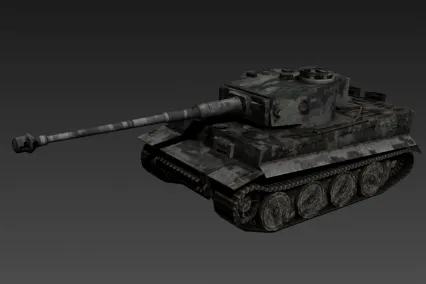 虎式坦克 CG模型