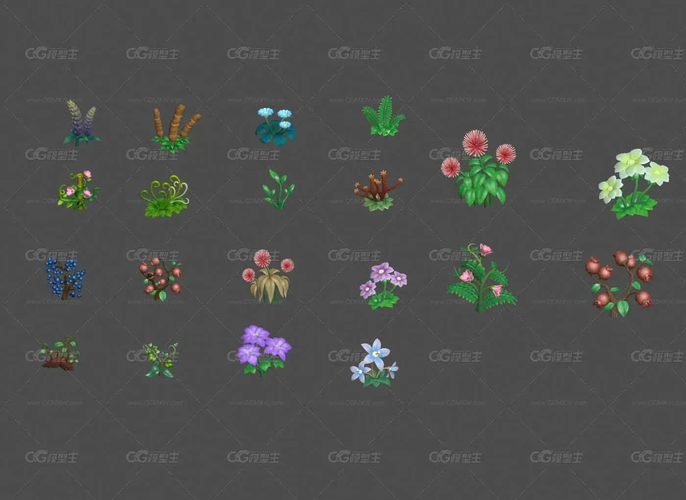 采集植物 3d模型-1