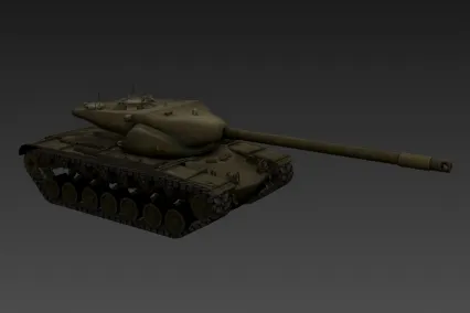 美国重型坦克 3d模型