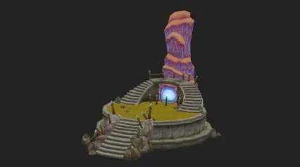 Q版 场景 山体 3D模型