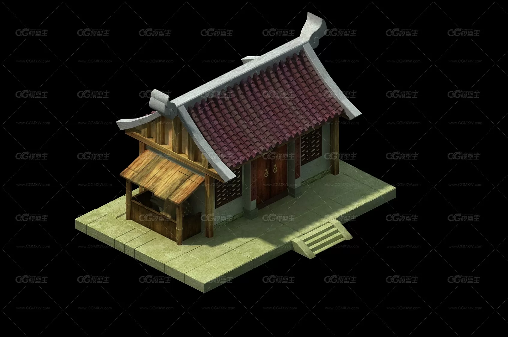 民居 房屋 建筑 3D模型-1