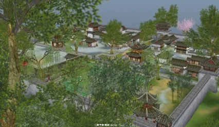 古代城市，古代建筑，古代城池，游戏古代场景