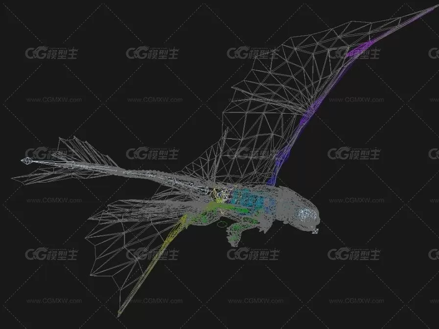 11条驯龙高手的龙3D模型带绑定飞翔动画-6