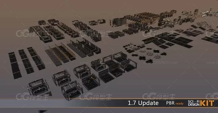 unity PBR 科幻3D场景设计模型-4