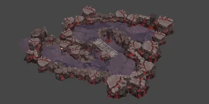 乱石 场景 3D模型