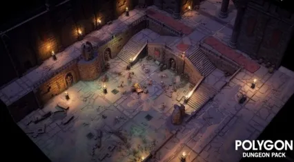 Unity梦幻复古场景模型类似火炬之光 【绝对精美】