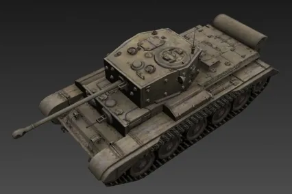 英国二型巡洋坦克 cg模型