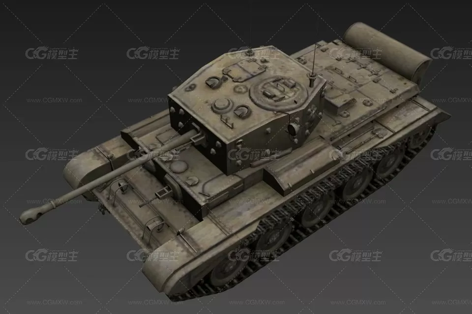 英国二型巡洋坦克 cg模型-1