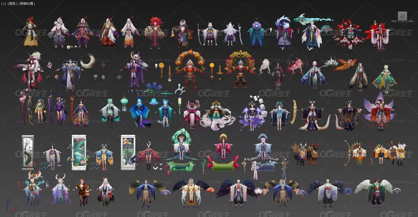 阴阳师全套角色3D模型集合-3