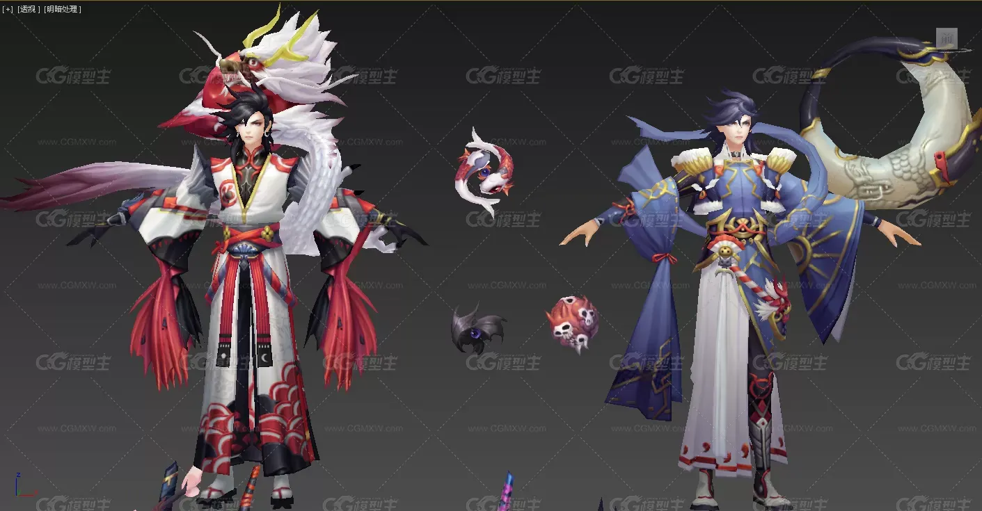阴阳师全套角色3D模型集合-17