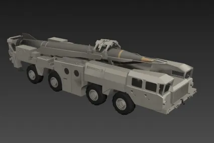 中国导弹工程车 cg模型