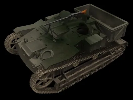 重型履带车 3d模型