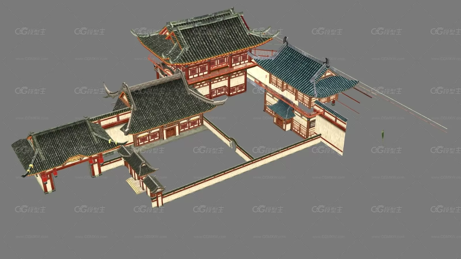 建筑 房屋 3D模型-1