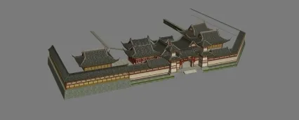 建筑群 房屋 3D模型