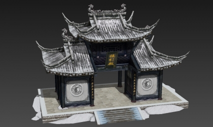 偏殿 建筑 3D模型