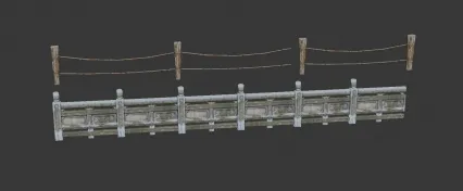栏杆 3D模型