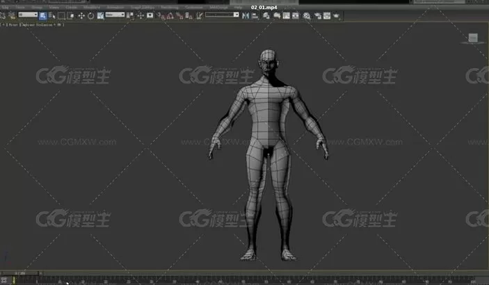 从零开始学3DMAX角色建模贴图视频教程-2