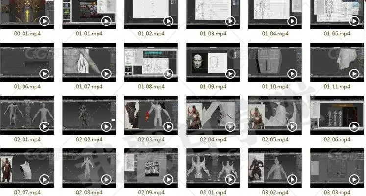 从零开始学3DMAX角色建模贴图视频教程-8