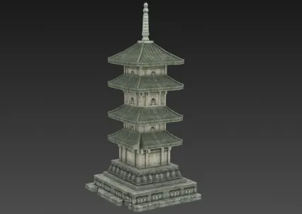 石塔 3D模型