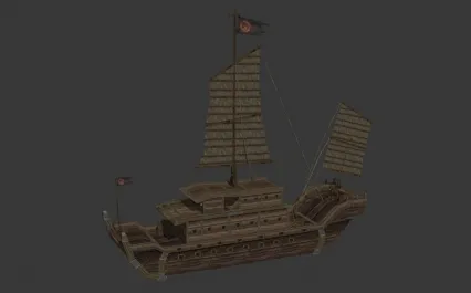 战船 帆船 3D模型