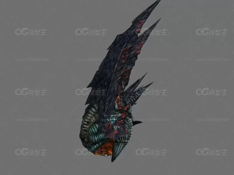 巴哈利龙 CG模型-1