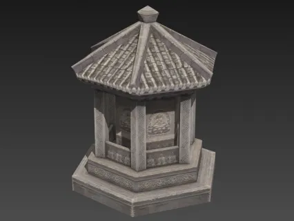 亭子 3D模型