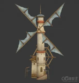 风车房屋模型