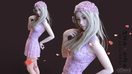 美女3D模型